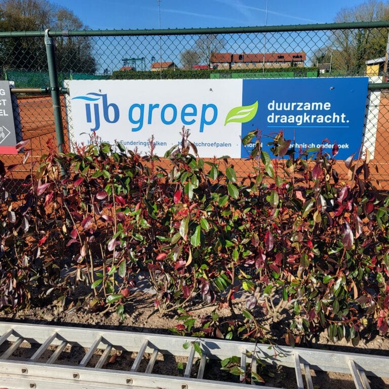 Ons nieuwe sponsorbord